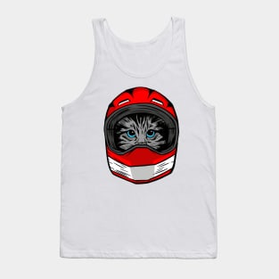 funny cat – Carlo the cat driver Tank Top